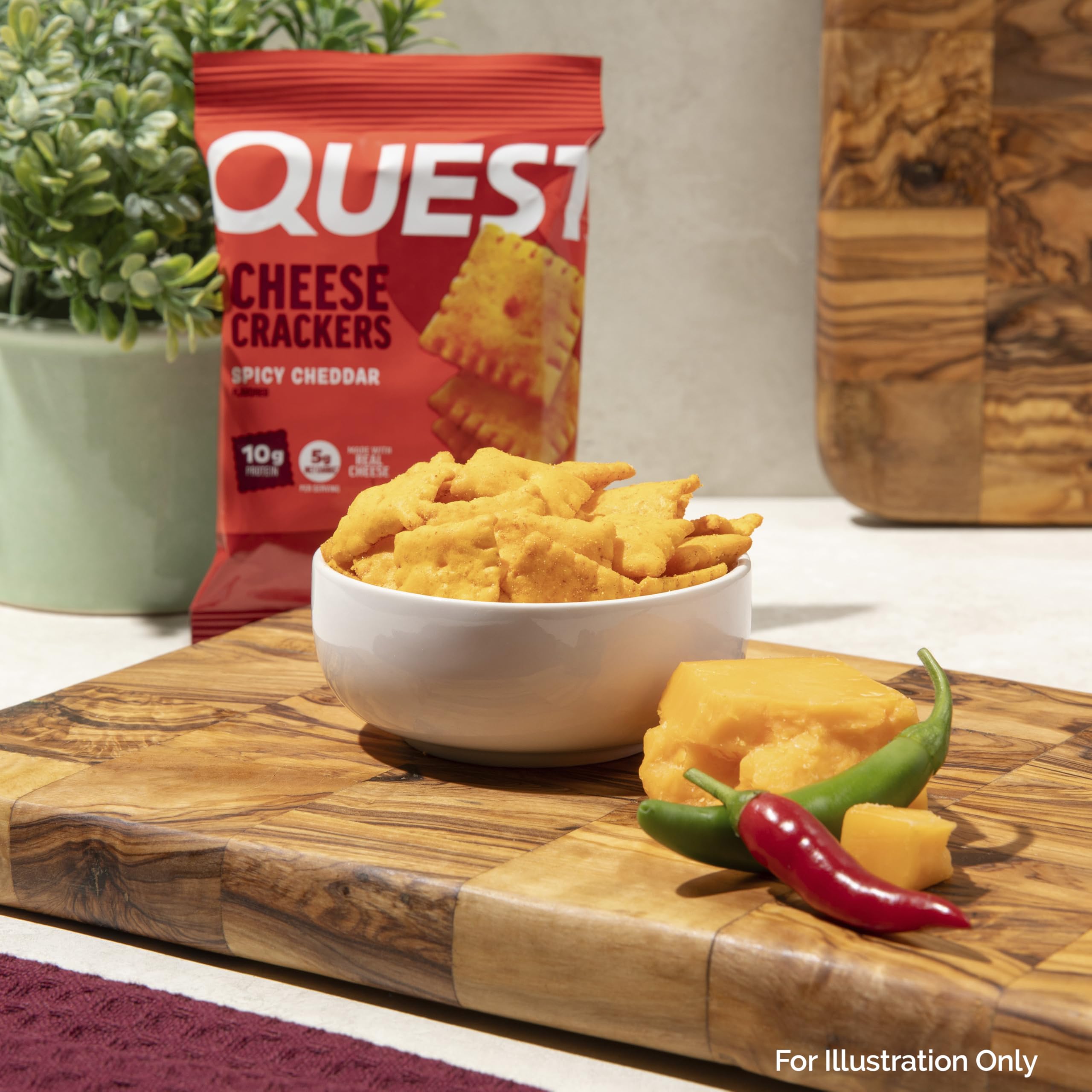 Amazon.com: Quest Nutrition Cheese Crackers, Spicy Cheddar Blast